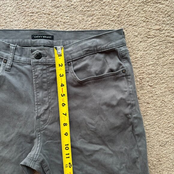 Lucky Brand Jeans Mens 34x32 Straight Leg Grey Denim Mid Rise Pockets - Picture 9 of 13